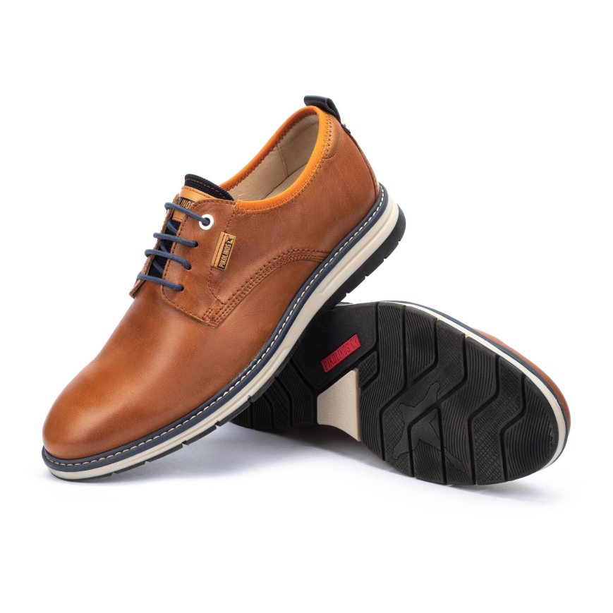 Men's Pikolinos CANET Lace Up Shoes Brown | NZ Y80A19Q